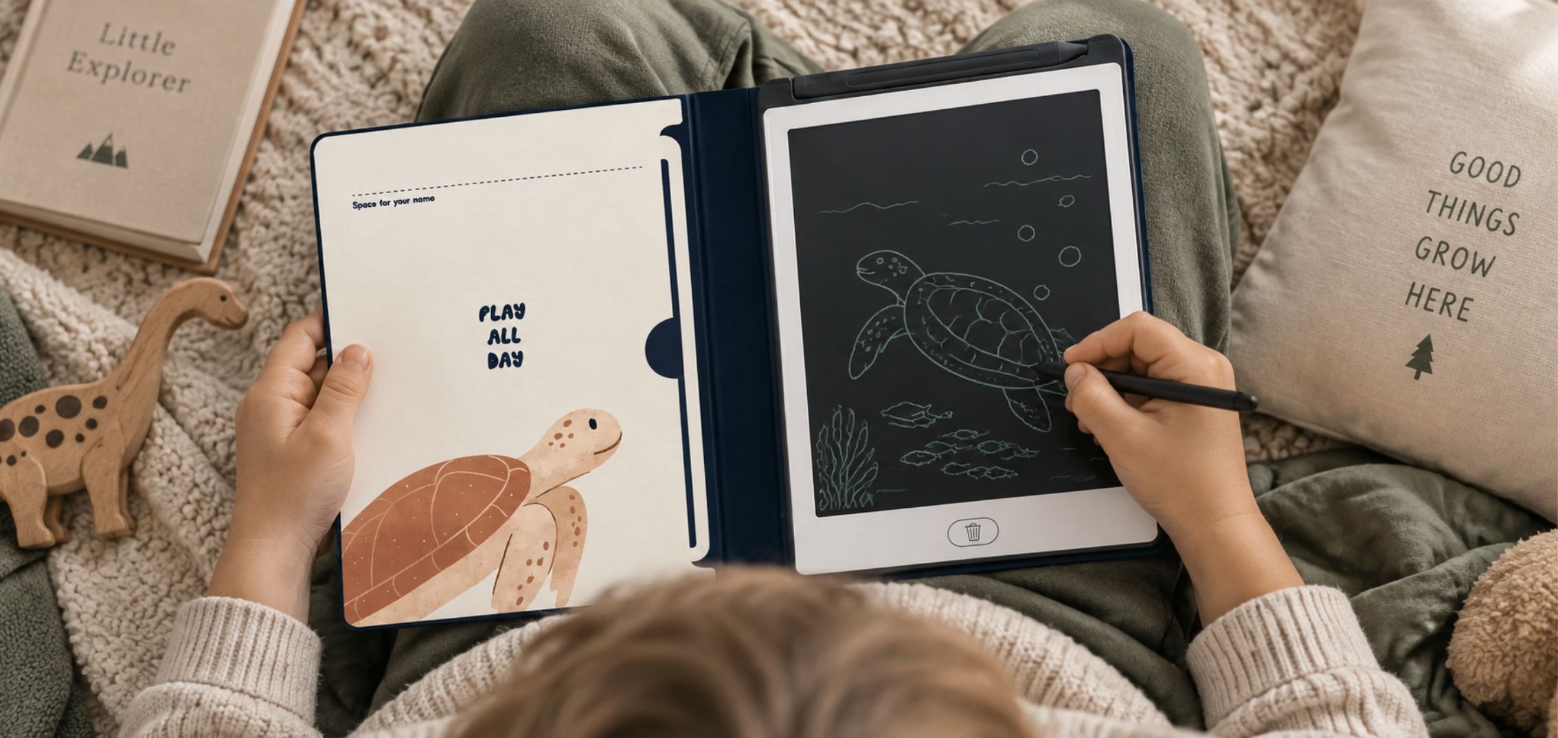 Grafický tablet KidBook s kreslícími listy Under Sea (4)